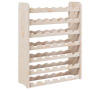 vidaXL Casier à vin 67,5x25x87 cm en pin massif avec porte-verres et porte-bouteilles