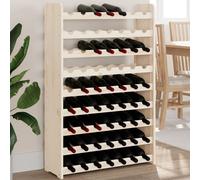 Vidaxl Casier À Vin 72,5x25x111,5 Cm Bois De Pin Massif Multicolore
