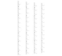 vidaXL Casier à vin mural pour 12 bouteilles 2 pcs Blanc Fer
