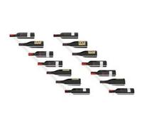 vidaXL 2x Casier à Vin Mural pour 7 Bouteilles Casier à Bouteilles Porte-bouteille Étagère à Vin Stockage Rangement Maison Intérieur Blanc Métal