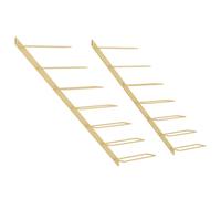 2x Casiers à Bouteilles Muraux pour 14 Bouteilles Métal Etagère à Vin vidaXL