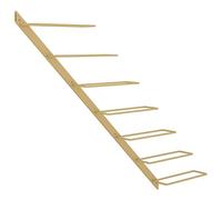 vidaXL Casier à vin mural pour 7 bouteilles Doré Fer