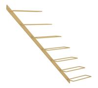 vidaXL Casier à vin mural pour 7 bouteilles Doré Fer