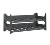 vidaXL Casier à vin pour 12 bouteilles PP empilable Gris G