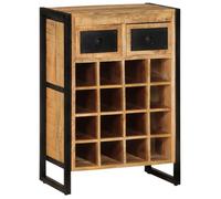 vidaXL Casier à vin pour 16 bouteilles Bois de manguier massif 338464