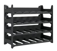 vidaXL Casier à vin pour 24 Bouteilles PP empilable, étagère à vin, Porte-Bouteille de vin, casier à Alcool, Porte-Bouteille, casier à vin de Cuisine