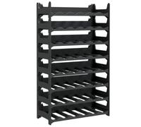 vidaXL Casier à vin pour 48 bouteilles PP empilable Gris G