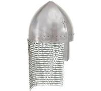 vidaXL Casque de chevalier antique pour GN Argenté Acier Argent G