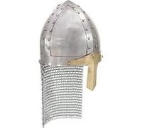 vidaXL Casque de chevalier croisé antique pour GN Argenté Acier Argent G