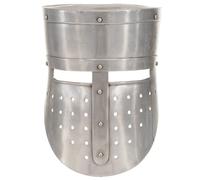 Vidaxl Casque De Chevalier Médiéval Antique Pour Gn Argenté Acier