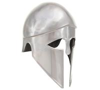 Vidaxl Casque De Guerrier Grec Antique Pour Gn Argenté Acier