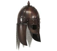 Vidaxl Casque De Guerrier Viking Antique Pour Gn Cuivre Acier