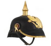 Vidaxl Casque Prussien Allemand Antique Pour Gn Noir Acier