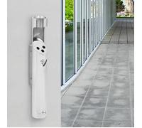 vidaXL Cendrier à fixation murale Acier inoxydable 149570