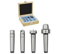 vidaXL Centres de Tour à Bois 4 pcs MT2 Outil de Tournage Menuiserie Accessoire de Tour Centre à Eperon Pilote à Eperon Travail du Bois Acier