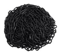 vidaXL Chaîne d'avertissement Noir 100 m Ø6 mm Plastique