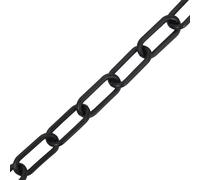 vidaXL Chaîne de délimitation noire 30 m Ø8 mm plastique