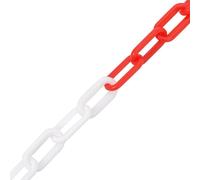 vidaXL Chaîne de délimitation rouge et blanche 30 m Ø4 mm plastique