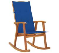 Vidaxl Chaise À Bascule Avec Coussins Bois D'acacia Massif