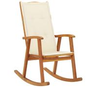 vidaXL Chaise à Bascule avec Coussins Chaise à Bascule de Jardin Fauteuil à Bascule de Terrasse Fauteuil de Patio Extérieur 3064181