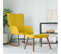 vidaXL Chaise à Bascule avec Repose-pied Chaise de Relaxation Siège de Relaxation Fauteuil de Salon Salle de Séjour Salon 327761