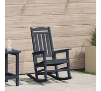 Vidaxl Chaise À Bascule Bleu Marine 70x92x108 Cm Hdpe Bleu