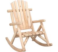 vidaXL Chaise à bascule de jardin 69x96x101 cm bois massif épicéa