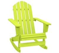 vidaXL Chaise à bascule de jardin Adirondack Bois de sapin massif Vert