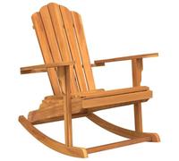 vidaXL Chaise à Bascule de Jardin Adirondack Bois de Teck Massif