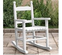 vidaXL Chaise à bascule enfants blanc bois de peuplier massif 4008881