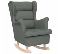 vidaXL Chaise à Bascule Gris foncé 74x90x102 cm Tissu