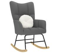 vidaXL Chaise à bascule 4016790 – Tissu gris foncé