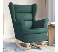 Chaise à bascule vert foncé 74x90x102 cm tissu chaise siège de salon vidaXL