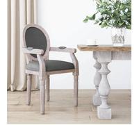 vidaXL Chaise à Manger, Siège à Dîner avec avec Dossier et Accoudoirs, Fauteuil avec Cadre en Bois, Meuble de Cuisine 344481