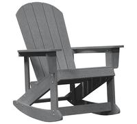 Vidaxl Fauteuil À Bascule Adirondack Gris Clair 73.5x92x90 Cm Hdpe