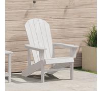 Vidaxl Chaise Adirondack Blanche 74x82x91 Cm Hdpe