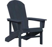 Vidaxl Chaise Adirondack Bleu Marine 74x82x91 Cm Hdpe
