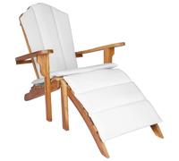 vidaXL Chaise Adirondack de Jardin avec Repose-Pieds Naturel