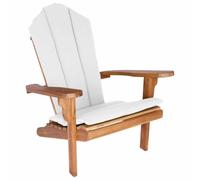 Chaise Adirondack de jardin Naturel Bois de teck massif fauteuil jardin vidaXL v