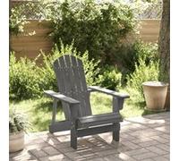 vidaXL Chaise Adirondack Gris 69x85x90,5 cm Bois Massif de Sapin, Chaise de Jardin, siège d'extérieur, Chaise d'extérieur, siège de Jardin