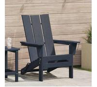 vidaXL Chaise Adirondack pliante Bleu marine 80,5 x 74,5 x 92 cm HDPE, Jardin et terrasse, Chaise pliante moderne, Détente 42006618