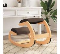 vidaXL Chaise assis-genoux ergonomique marron 55x84x55 cm contreplaqué de bouleau