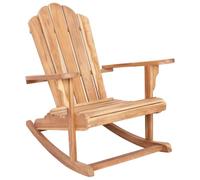vidaXL Chaise berçante Adirondack de Jardin Naturel