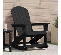 Vidaxl Chaise Berçante Adirondack Noire 73,5x92x90 Cm Hdpe
