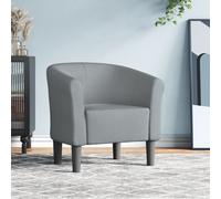 Vidaxl Chaise Cabriolet Gris Clair Tissu Gris