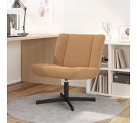 vidaXL Chaise d'appoint Beige Tissu, Métal Standard Ergonomique