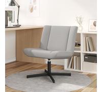 vidaXL Chaise d'Appoint Gris nuage Tissu et base en métal Taille standard