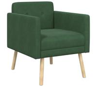 vidaXL Chaise d'appoint Vert Jungle Tissu en Velours côtelé