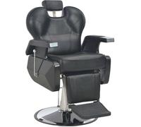 Chaise De Barbier Noir 72x68x98 Cm Similicuir Noir