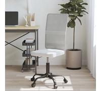 vidaXL Chaise de bureau blanc tissu en maille